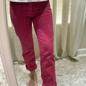 Acne Studios Women's Fuchsia Ankle Jeans